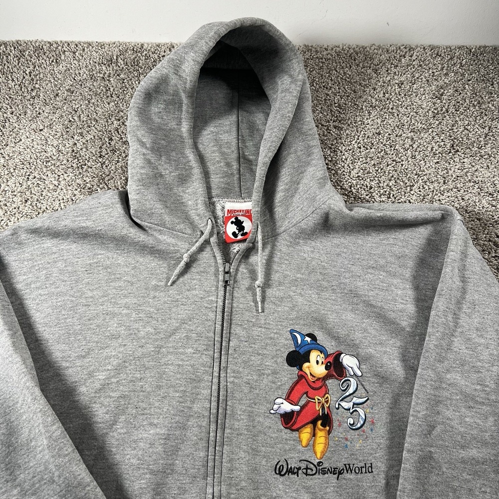 Vintage 90s Streetwear Disney Sweater Mens Large Sorcerer‎ Mickey Inc Hoodie
